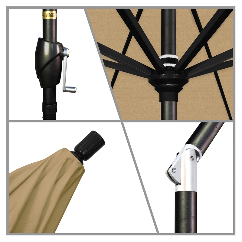 California Umbrella 7.5' Patio Umbrella in Straw