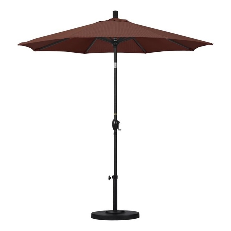 California Umbrella 7.5' Aluminum Pole Patio Umbrella in Terrace Adobe