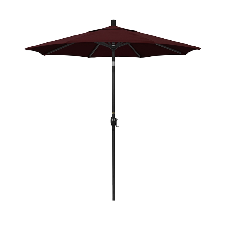 California Umbrella 7.5' Patio Umbrella in Burgundy