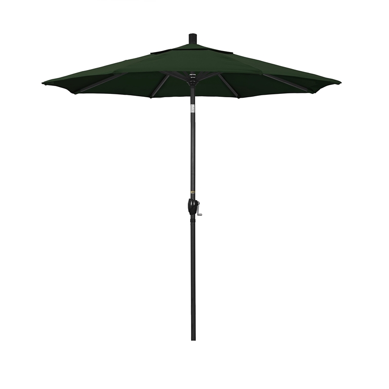 California Umbrella 7.5' Patio Umbrella in Hunter Green