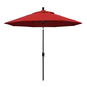 California Umbrella 9' Patio Umbrella in Jockey Red