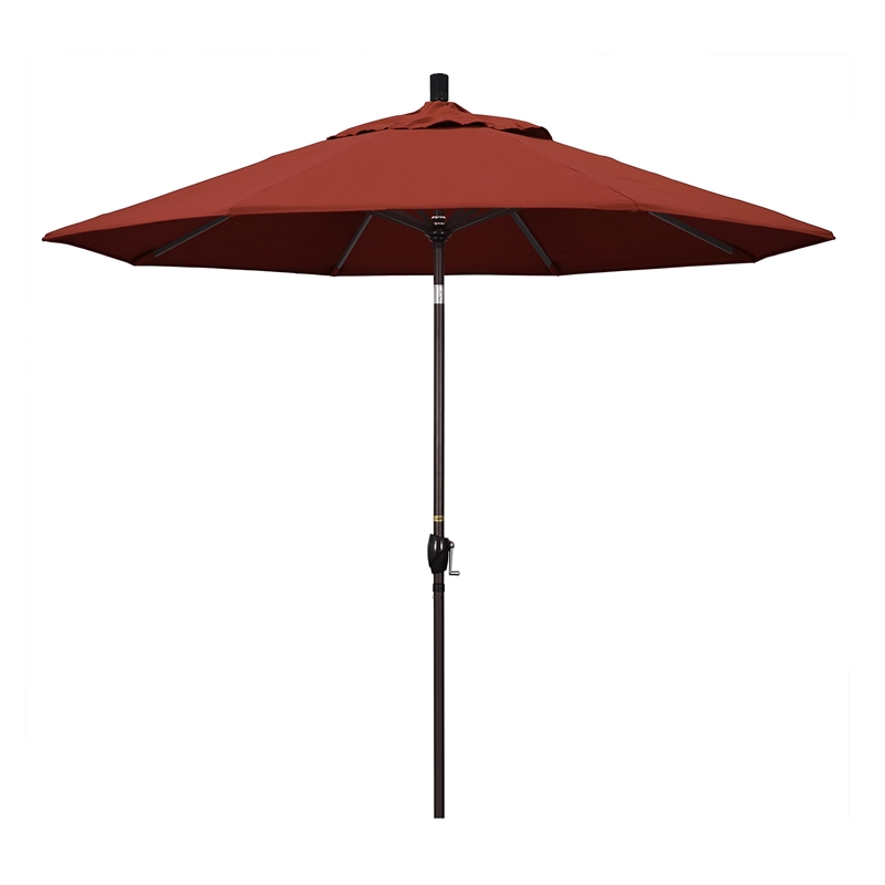 California Umbrella 9' Patio Umbrella in Henna