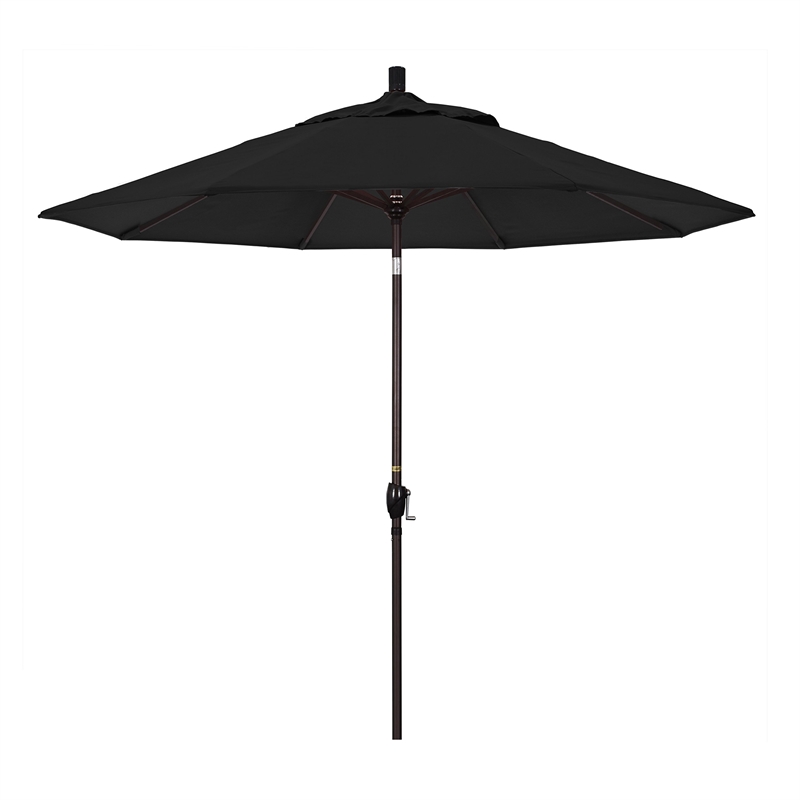 California Umbrella 9' Patio Umbrella in Black