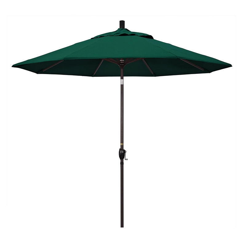 California Umbrella 9' Patio Umbrella in Forest Green