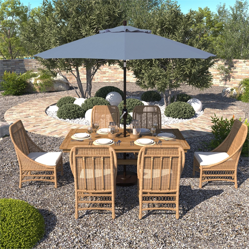 California Umbrella 9' Patio Umbrella in Canvas