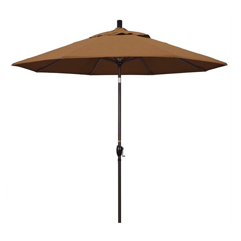California Umbrella 9' Patio Umbrella in Teak
