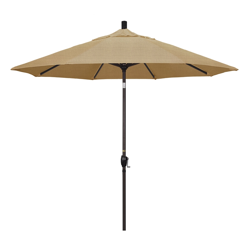 California Umbrella 9' Patio Umbrella in Linen Sesame