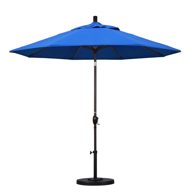 California Umbrella 9 Patio Umbrella In Royal Blue Gspt908117 F03