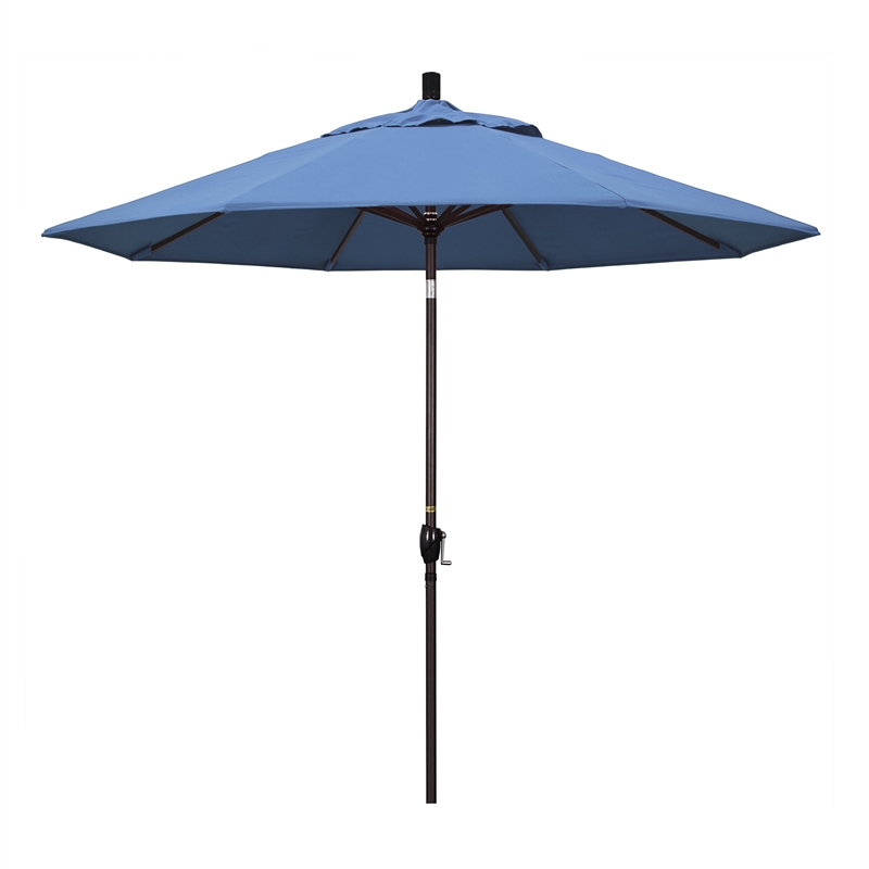 California Umbrella 9' Patio Umbrella in Forest Blue