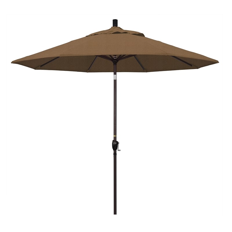 California Umbrella 9' Patio Umbrella in Woven Sesame