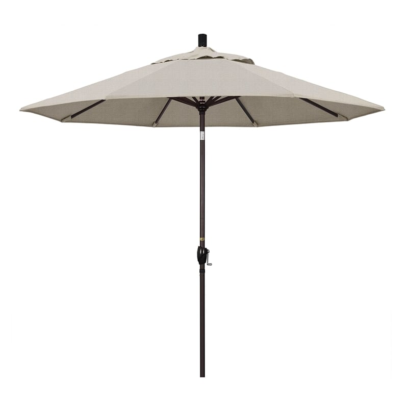California Umbrella 9' Patio Umbrella in Woven Granite