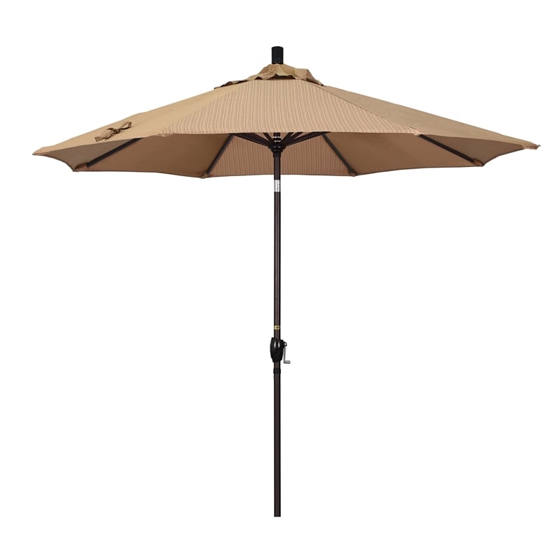 California Umbrella 9' Patio Umbrella in Terrace Sequoia