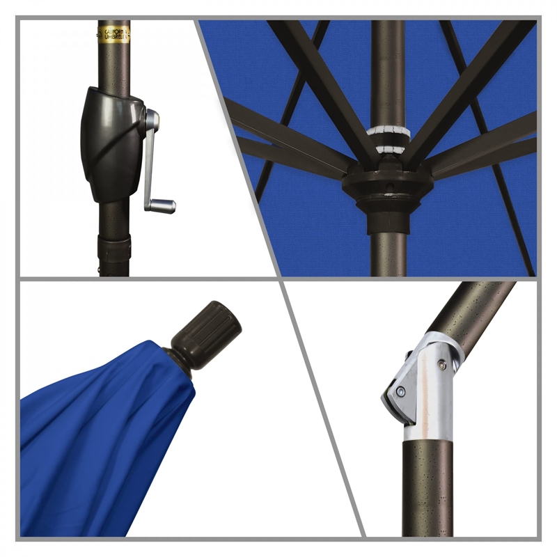 California Umbrella 9' Patio Umbrella in Pacific Blue