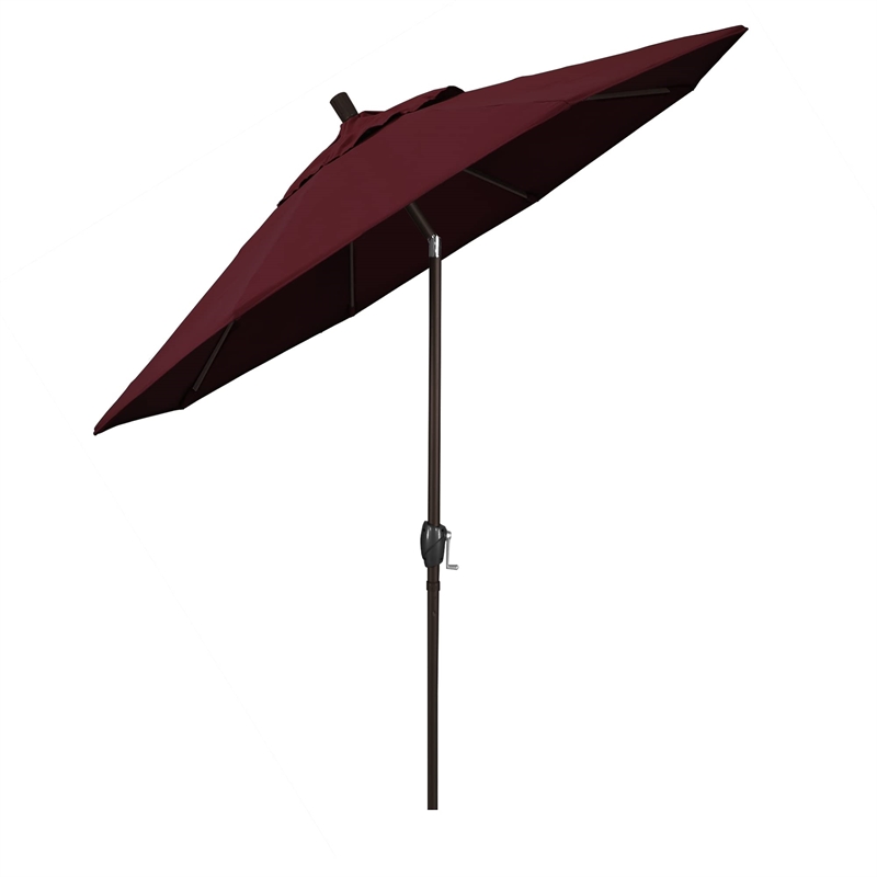 California Umbrella 9' Patio Umbrella in Burgundy