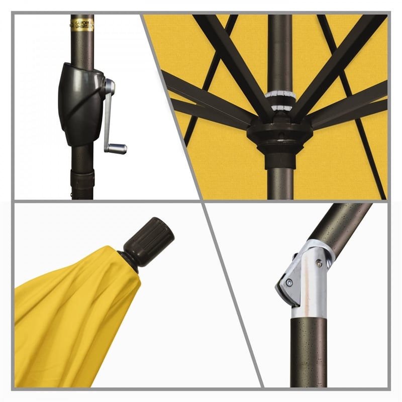 California Umbrella 9' Patio Umbrella in Yellow