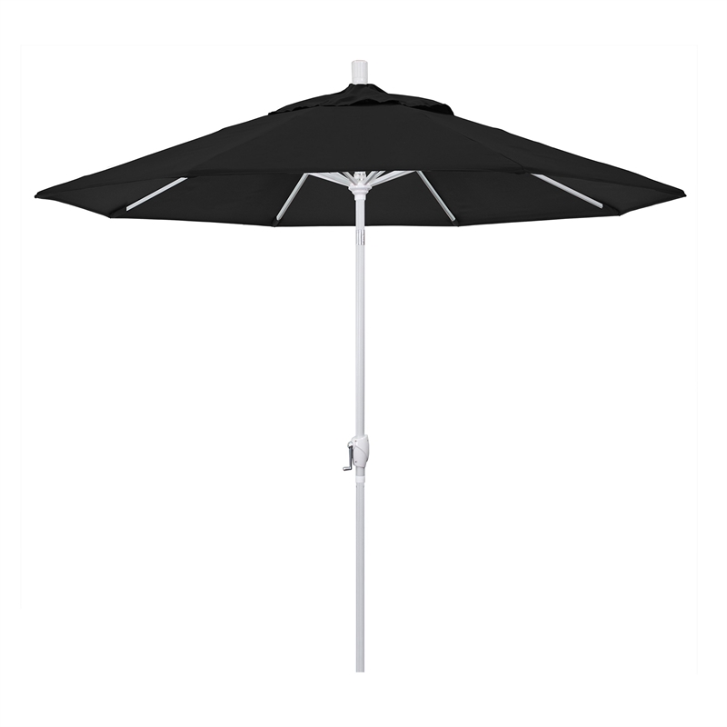 California Umbrella 9' Patio Umbrella in Black