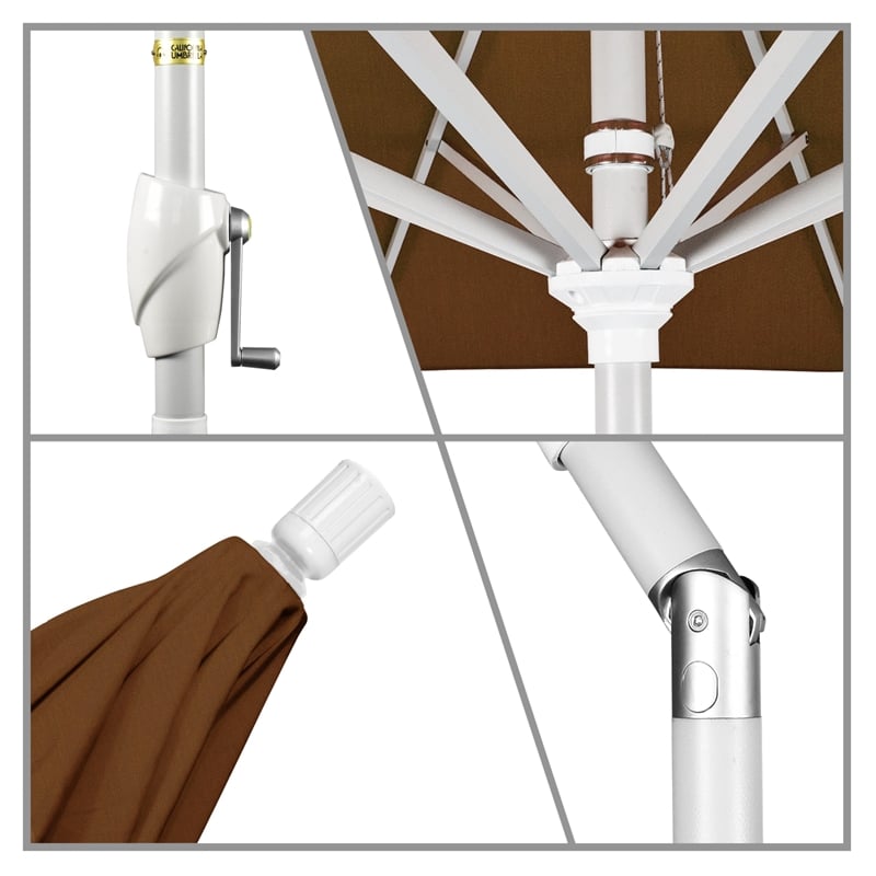 California Umbrella 9' Patio Umbrella in Teak