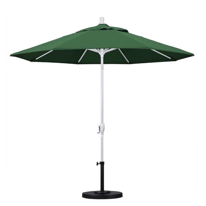 California Umbrella 9' Patio Umbrella in Hunter Green
