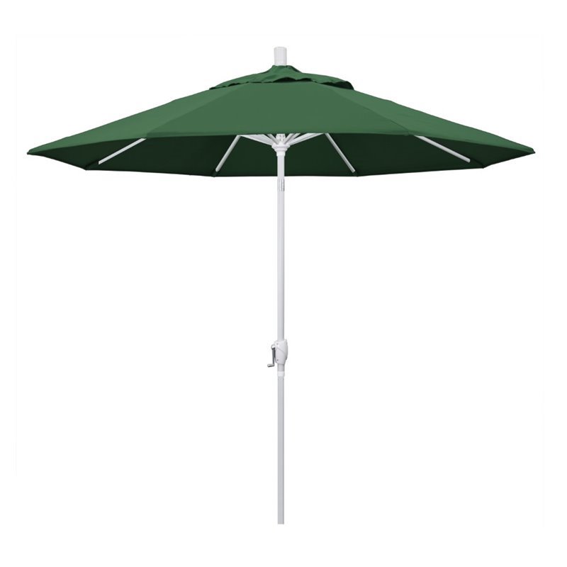 California Umbrella 9' Patio Umbrella in Hunter Green