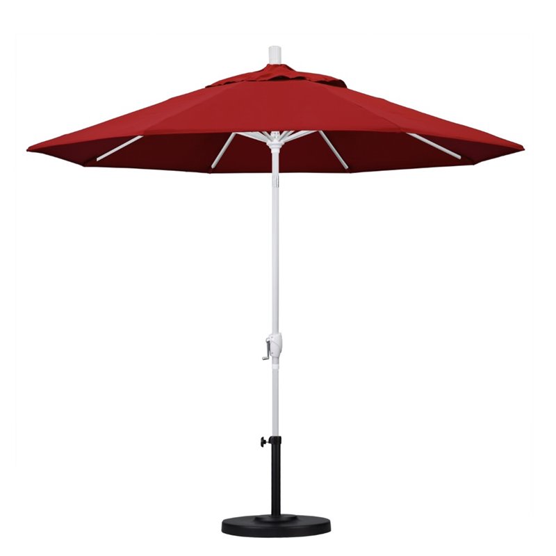 California Umbrella 9' Patio Umbrella in Red