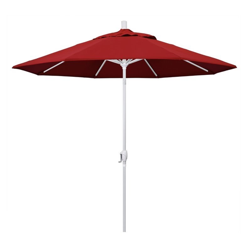 California Umbrella 9' Patio Umbrella in Red