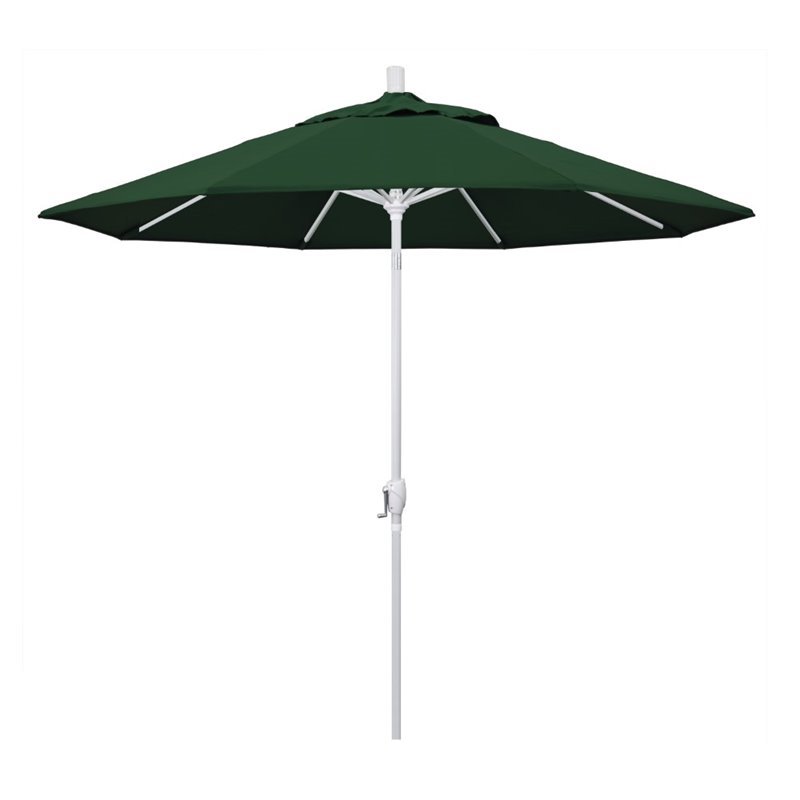 California Umbrella 9' Patio Umbrella in Hunter Green
