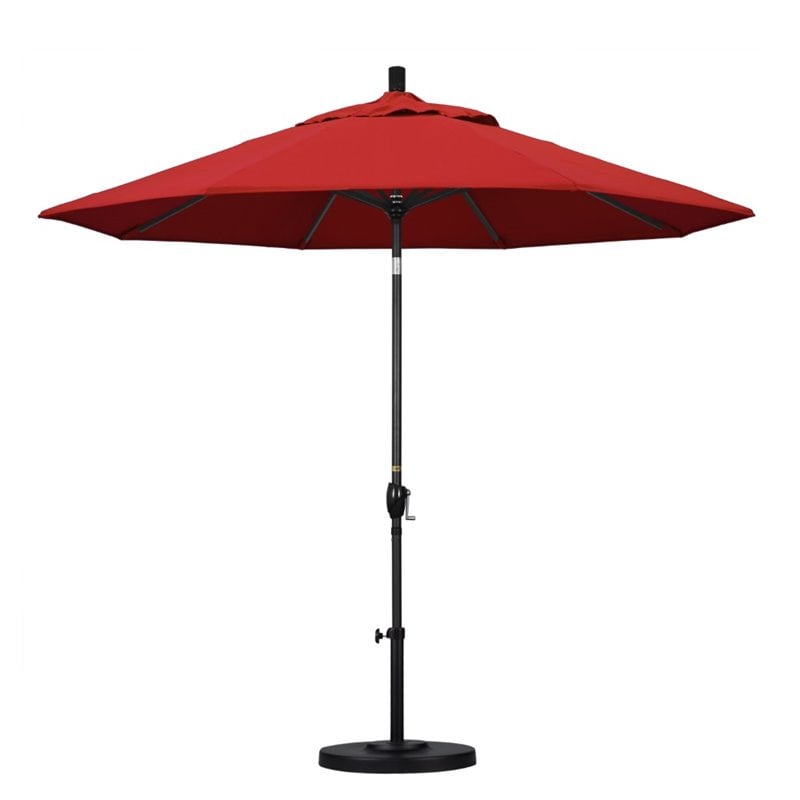 California Umbrella 9' Patio Umbrella in Jockey Red