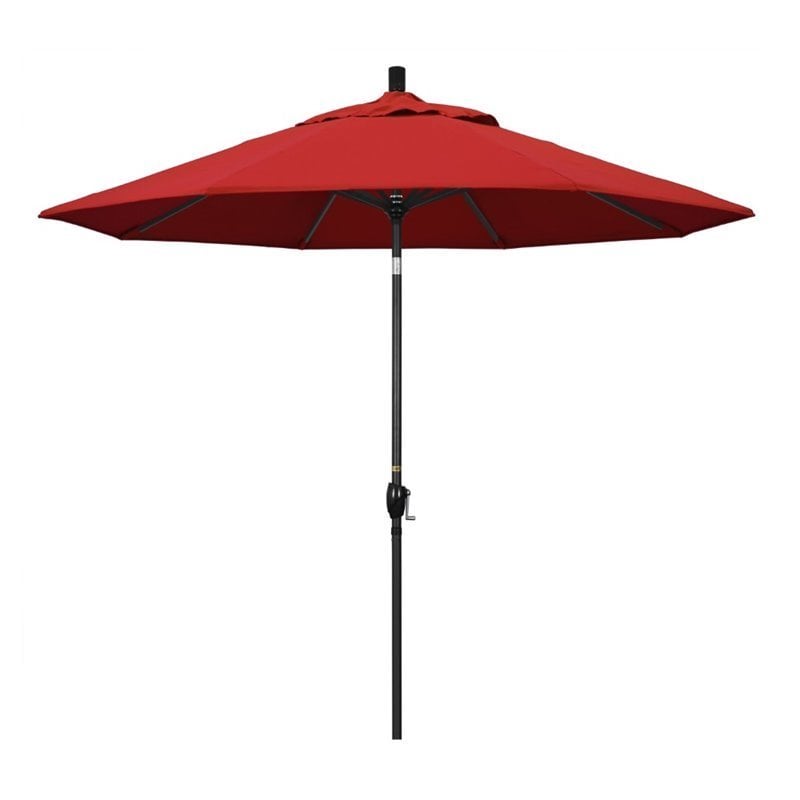 California Umbrella 9' Patio Umbrella in Jockey Red