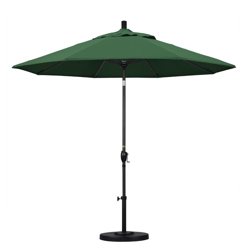 California Umbrella 9' Patio Umbrella in Hunter Green