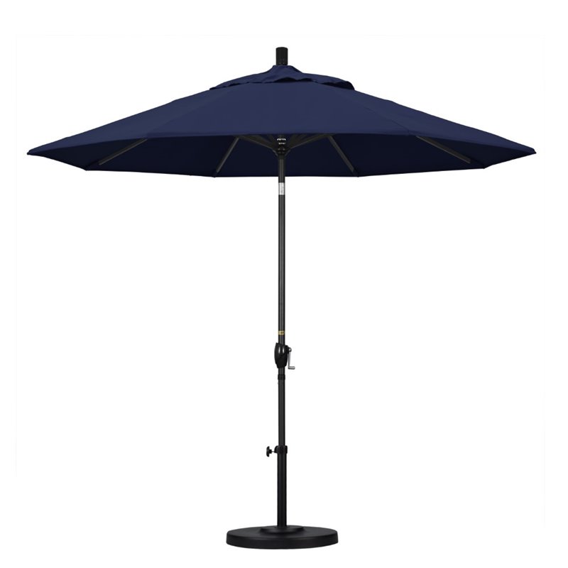 California Umbrella 9' Patio Umbrella in Navy Blue