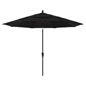 California Umbrella 11' Patio Umbrella in Black