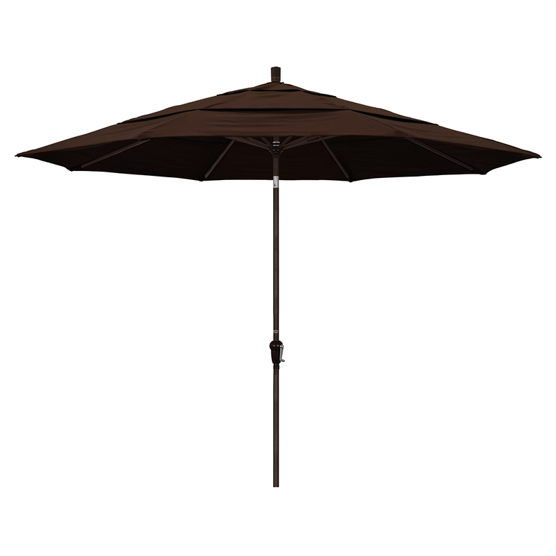 California Umbrella 11' Patio Umbrella in Mocha