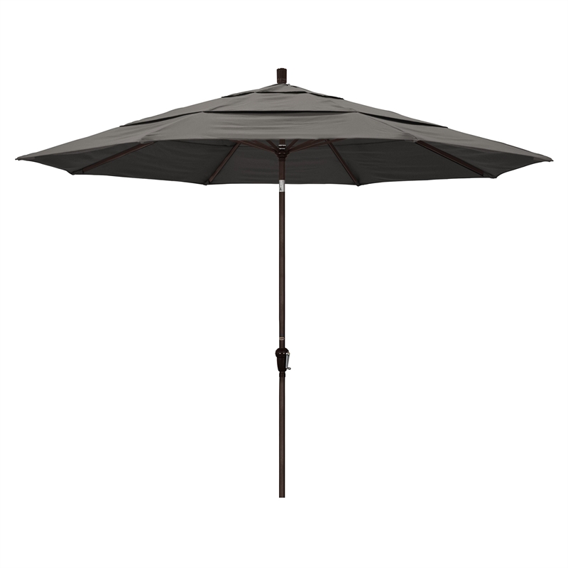 California Umbrella 11' Patio Umbrella in Taupe