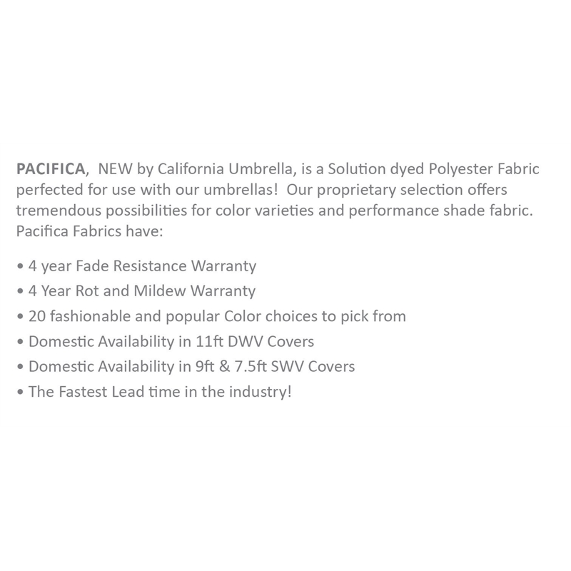 California Umbrella 11' Patio Umbrella in Taupe