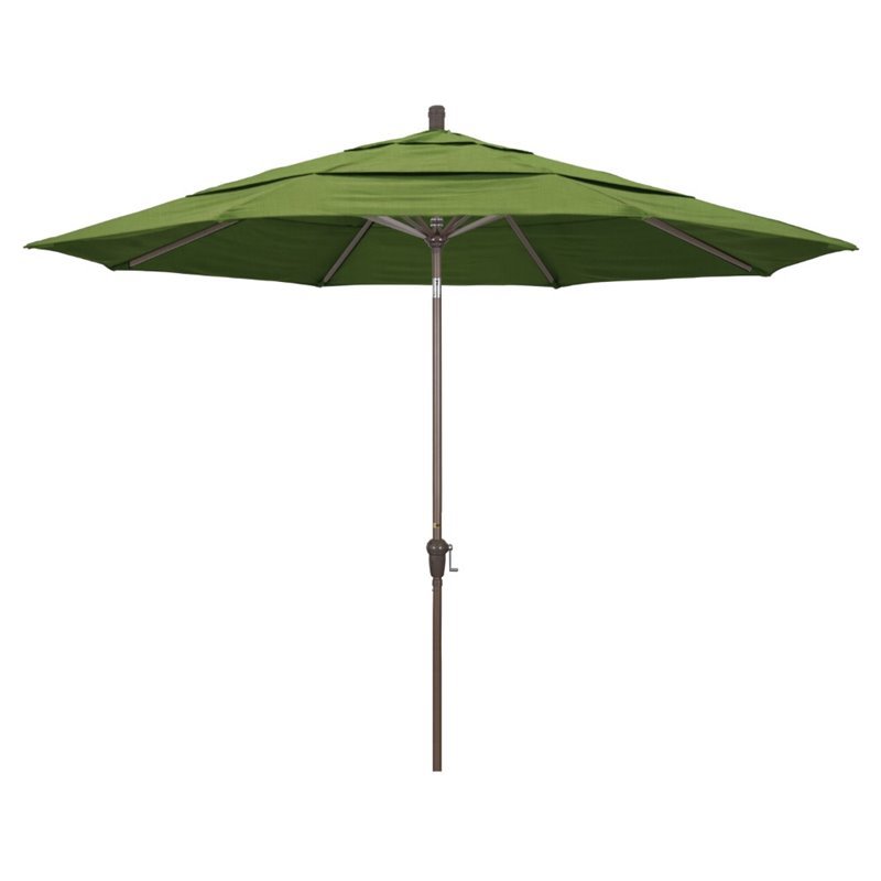 California Umbrella 11' Patio Umbrella in Spectrum Cilantro
