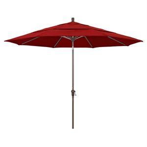 California Umbrella 11' Patio Umbrella in Jockey Red