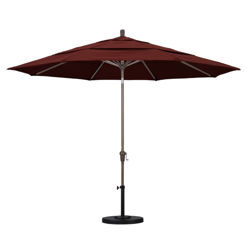 California Umbrella 11' Patio Umbrella in Henna