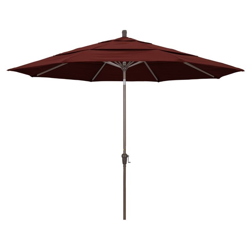 California Umbrella 11' Patio Umbrella in Henna