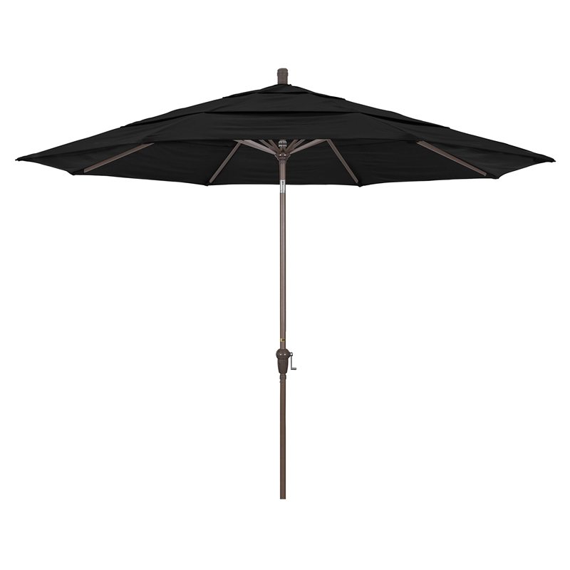 California Umbrella 11' Patio Umbrella in Black