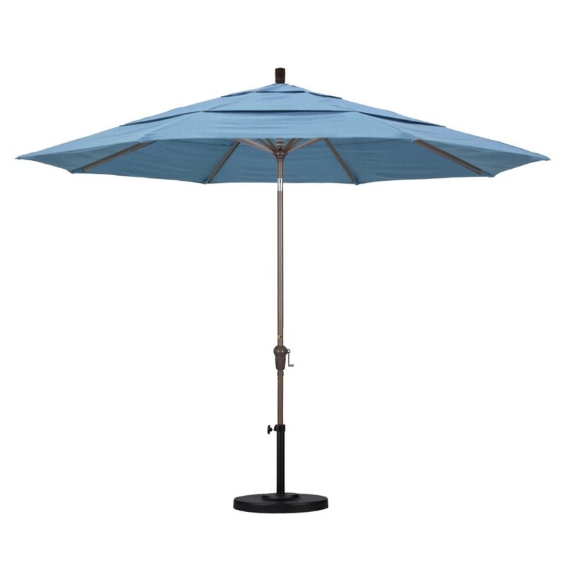 California Umbrella 11' Patio Umbrella in Air Blue