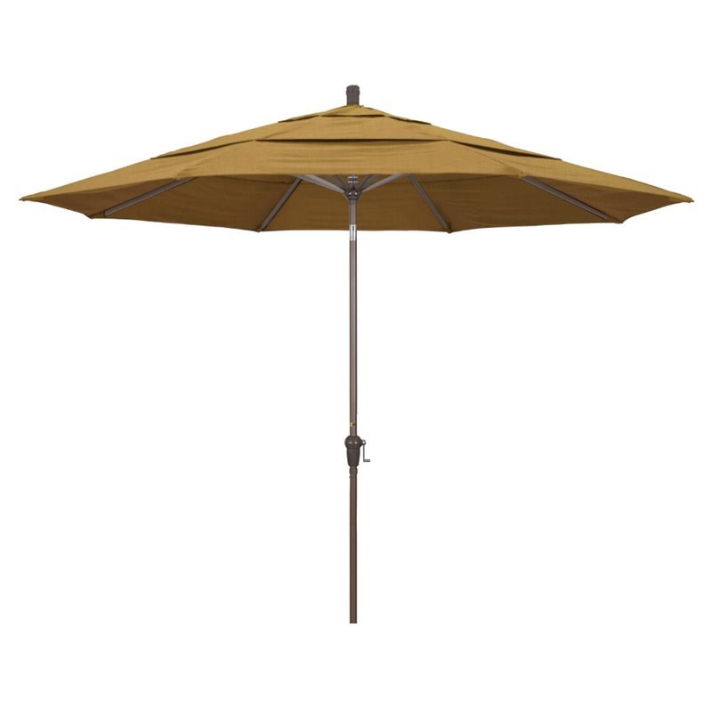 California Umbrella 11' Patio Umbrella in Wheat