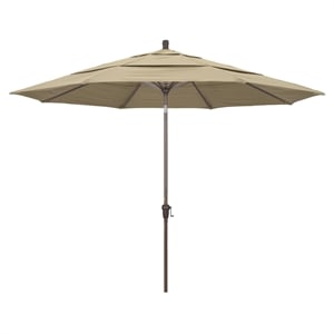 California Umbrella 11' Patio Umbrella in Antique Beige