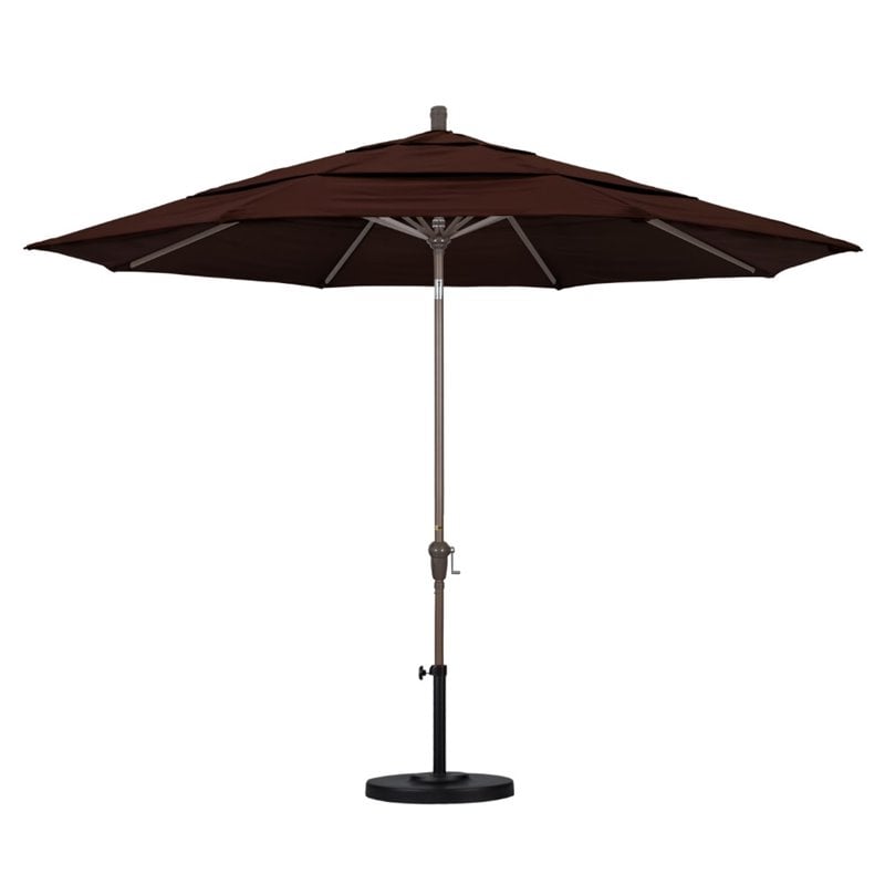 California Umbrella 11' Patio Umbrella in Bay Brown