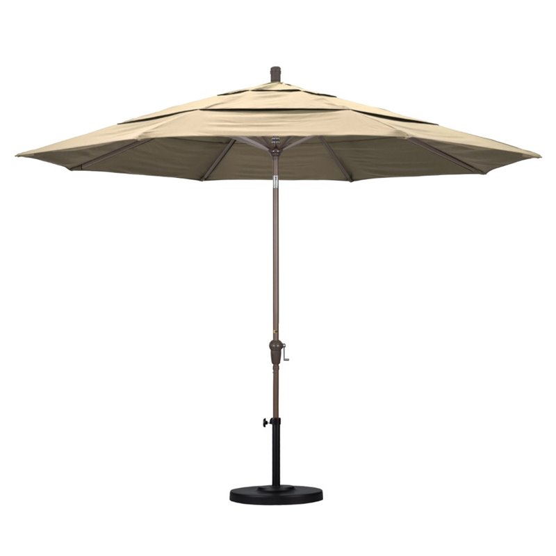 California Umbrella 11' Patio Umbrella in Heather Beige