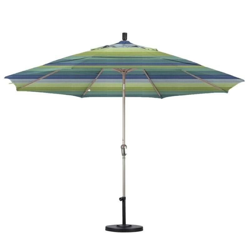 California Umbrella 11' Patio Umbrella in Seville Seaside