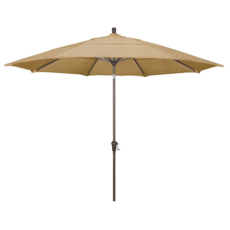 California Umbrella 11' Patio Umbrella in Linen Sesame