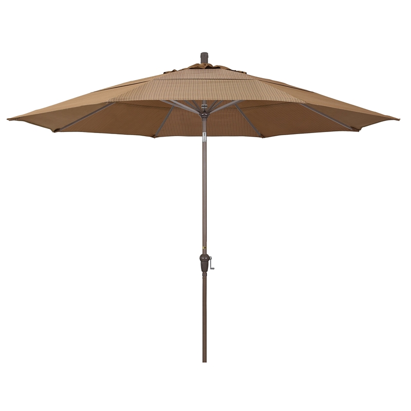 California Umbrella 11' Patio Umbrella in Terrace Sequoia