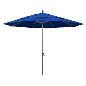 California Umbrella 11' Patio Umbrella in Pacific Blue