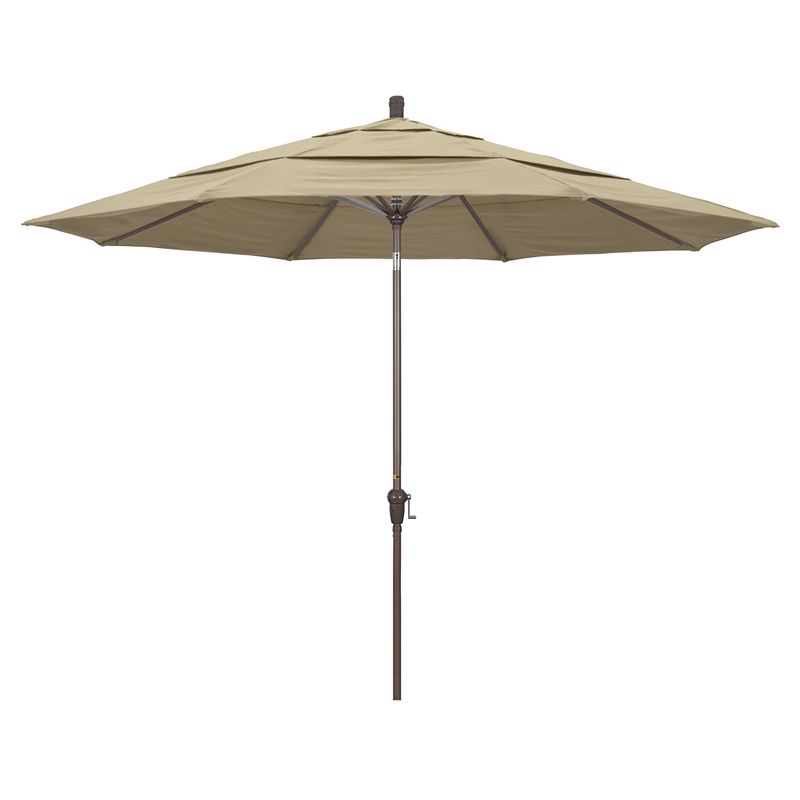 California Umbrella 11' Patio Umbrella in Beige