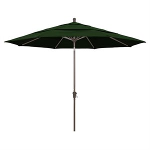 California Umbrella 11' Patio Umbrella in Hunter Green